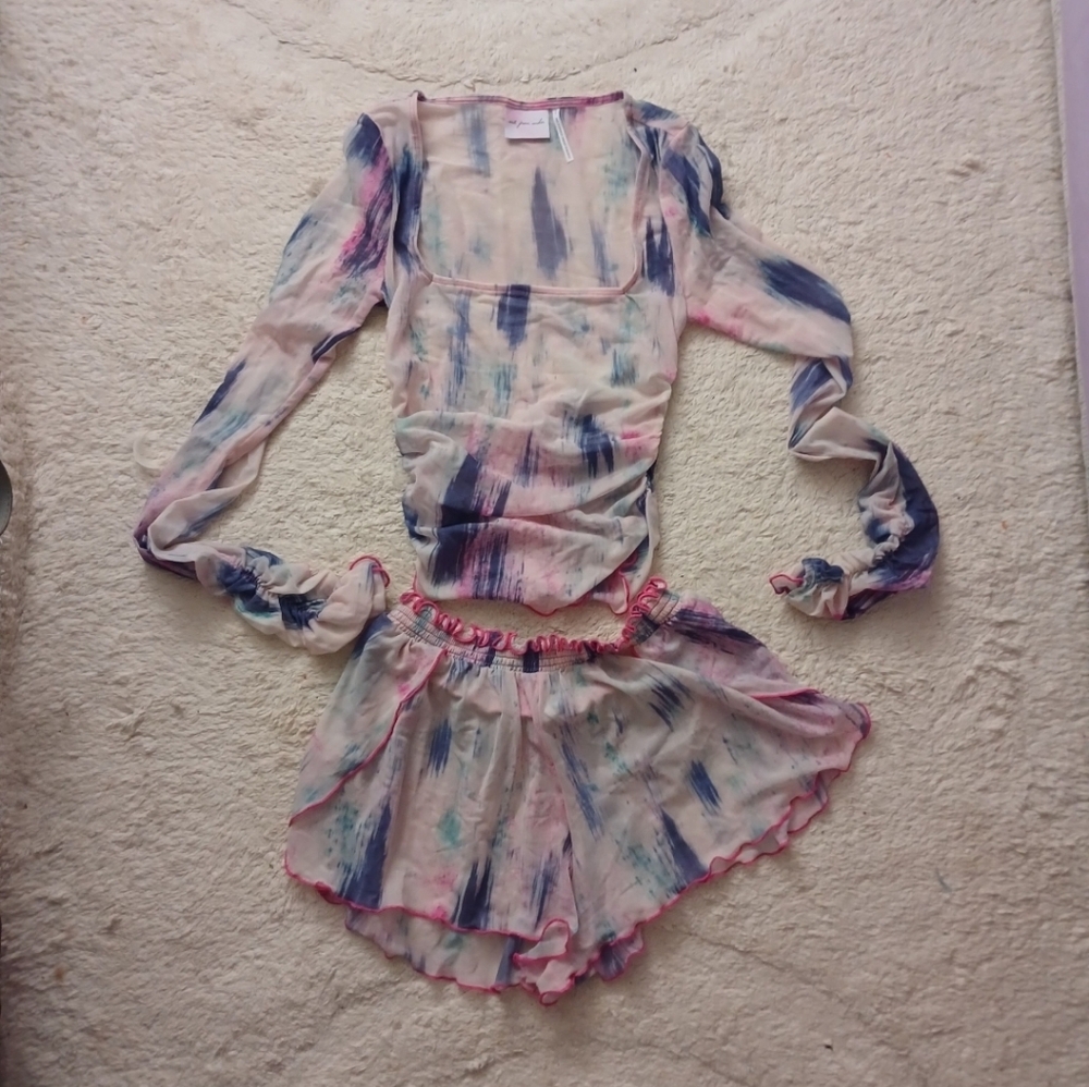 Women's Tie-Dye Long Sleeve Top